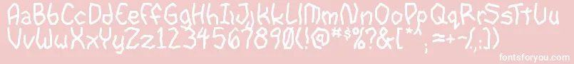 GoonspectreTbs Font – White Fonts on Pink Background