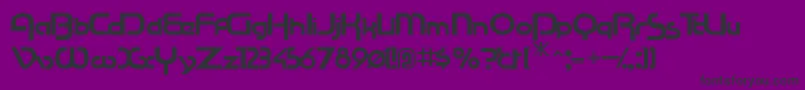 Шрифт Racetracssk – чёрные шрифты на фиолетовом фоне
