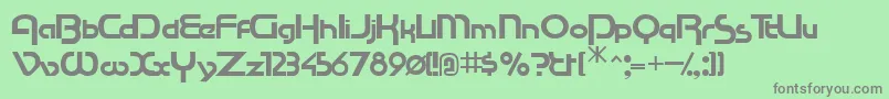 Racetracssk Font – Gray Fonts on Green Background