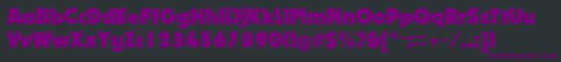Подробнее о шрифте NougatExtrablack Шрифт NougatExtrablack – фиолетовые шрифты на чёрном фоне