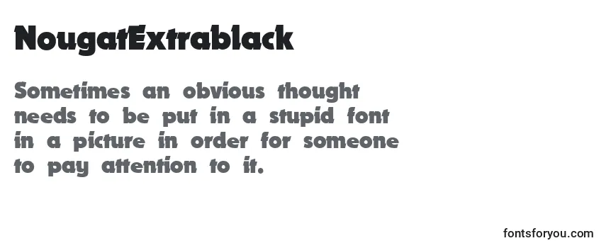 Review of the NougatExtrablack Font