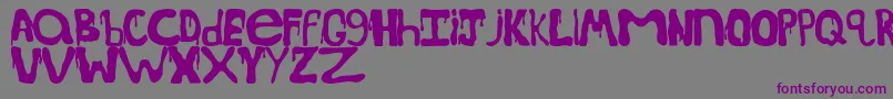 SpoookydripsRegular Font – Purple Fonts on Gray Background