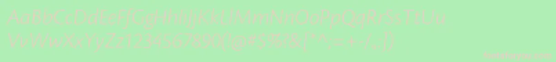 CronosproLtit Font – Pink Fonts on Green Background