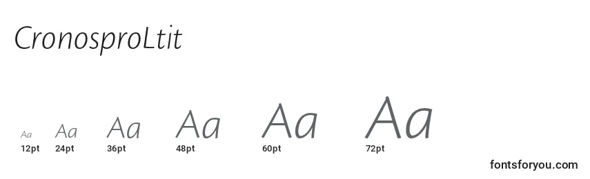 CronosproLtit Font Sizes