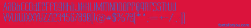 Labtuwd Font – Blue Fonts on Red Background