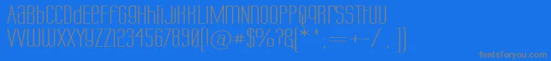 Labtuwd Font – Gray Fonts on Blue Background