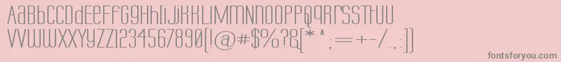 Labtuwd Font – Gray Fonts on Pink Background