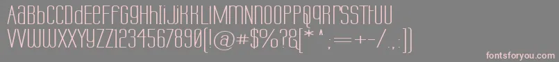 Labtuwd Font – Pink Fonts on Gray Background