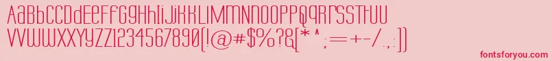 Labtuwd Font – Red Fonts on Pink Background