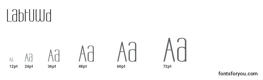 Labtuwd Font Sizes