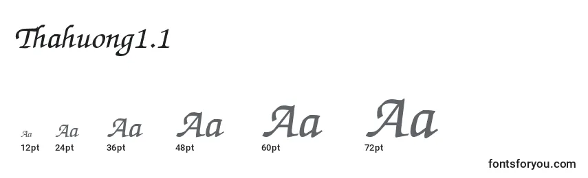 Größen der Schriftart Thahuong1.1