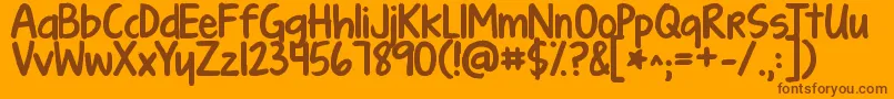 Más sobre la fuente Kgturningtables fuente Kgturningtables – Fuentes Marrones Sobre Fondo Naranja