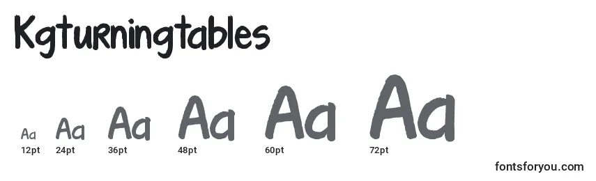 Kgturningtables font sizes