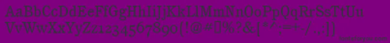 CalgaryOsfBook-Schriftart – Schwarze Schriften auf violettem Hintergrund