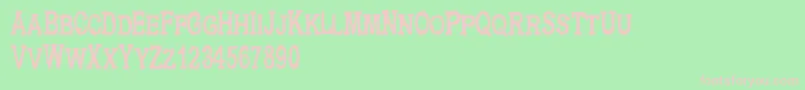 Cfmetropolisserif Font – Pink Fonts on Green Background