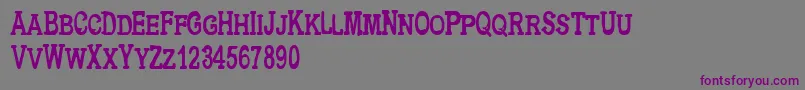 Cfmetropolisserif Font – Purple Fonts on Gray Background
