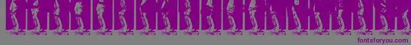 Weitere Informationen zur KinkyValentine-Schriftart KinkyValentine-Schriftart – Violette Schriften auf grauem Hintergrund