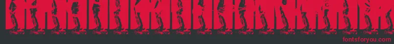 KinkyValentine Font – Red Fonts on Black Background