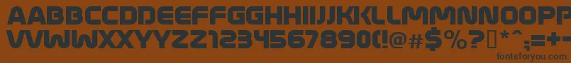 MathmosOriginal Font – Black Fonts on Brown Background