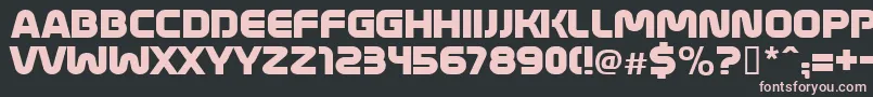 MathmosOriginal Font – Pink Fonts on Black Background