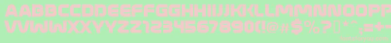fuente MathmosOriginal – Fuentes Rosadas Sobre Fondo Verde