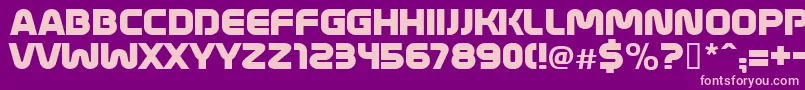 MathmosOriginal Font – Pink Fonts on Purple Background