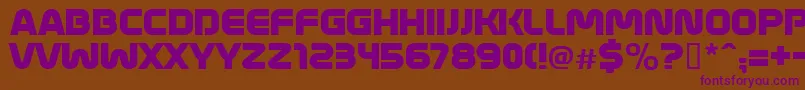 MathmosOriginal Font – Purple Fonts on Brown Background