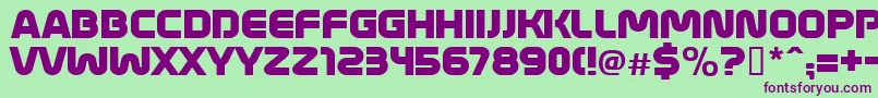 MathmosOriginal Font – Purple Fonts on Green Background