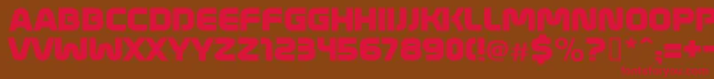 Шрифт MathmosOriginal – красные шрифты на коричневом фоне