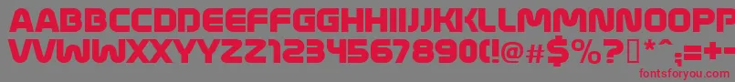 fuente MathmosOriginal – Fuentes Rojas Sobre Fondo Gris