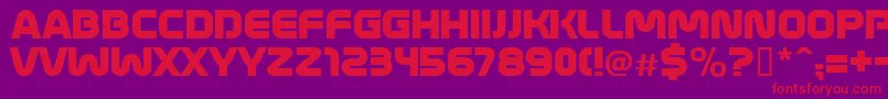 MathmosOriginal Font – Red Fonts on Purple Background