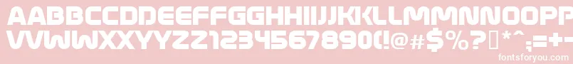 MathmosOriginal Font – White Fonts on Pink Background