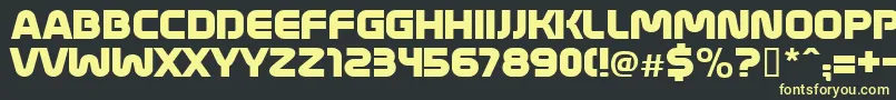 MathmosOriginal Font – Yellow Fonts on Black Background