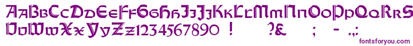 OrotundCapitalsHeavy-fontti – violetit fontit