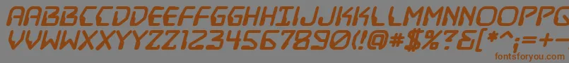 Destructobeambb ffy Font – Brown Fonts on Gray Background