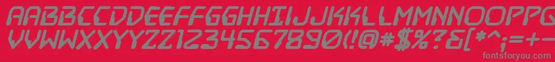 Шрифт Destructobeambb ffy – серые шрифты на красном фоне