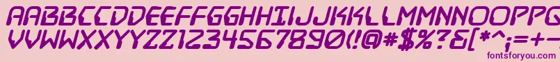 Destructobeambb ffy Font – Purple Fonts on Pink Background