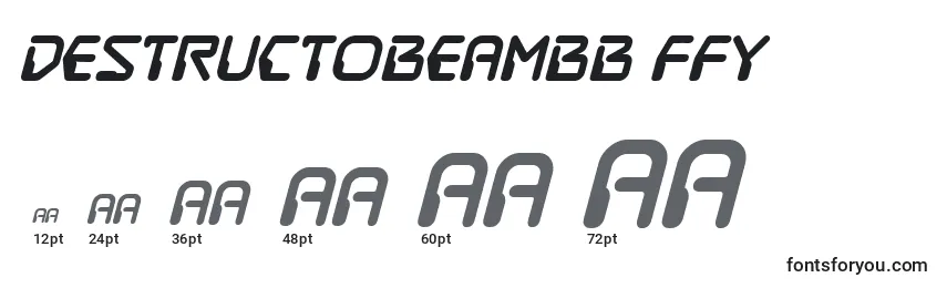 Destructobeambb ffy Font Sizes