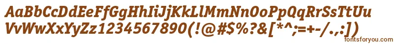 OfficinaserifextraboldcItalic Font – Brown Fonts