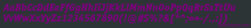 fuente OfficinaserifextraboldcItalic – Fuentes Moradas Sobre Fondo Negro