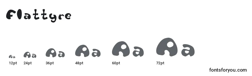 Размеры шрифта Flattyre
