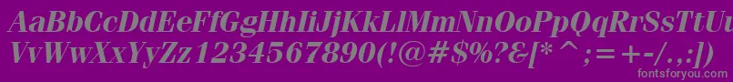 Fenicebi Font – Gray Fonts on Purple Background