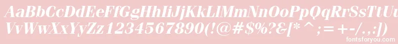 Fenicebi Font – White Fonts on Pink Background