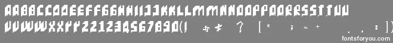 More about IncacTipografia Font IncacTipografia Font – White Fonts on Gray Background