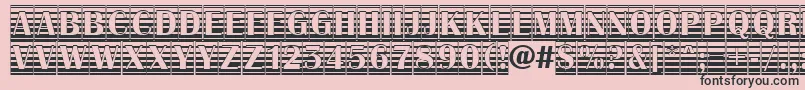 AAlbionictitulcmgrd Font – Black Fonts on Pink Background