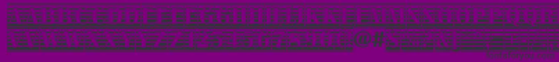AAlbionictitulcmgrd Font – Black Fonts on Purple Background