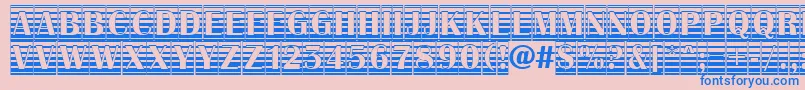AAlbionictitulcmgrd Font – Blue Fonts on Pink Background
