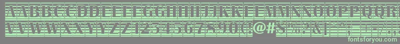 AAlbionictitulcmgrd Font – Green Fonts on Gray Background