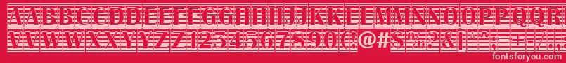 AAlbionictitulcmgrd Font – Pink Fonts on Red Background