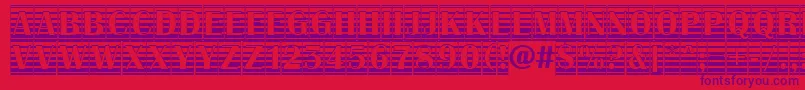 AAlbionictitulcmgrd Font – Purple Fonts on Red Background